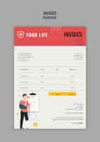 Free PSD insurance template design