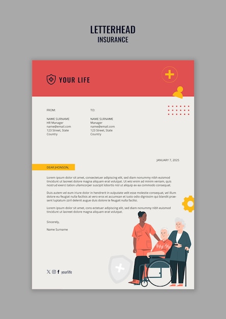 Insurance template design