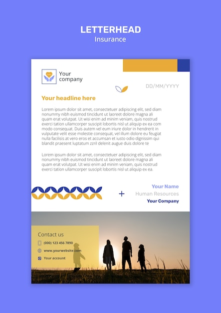 Insurance template design