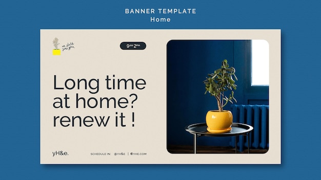 Free PSD interior decoration banner template