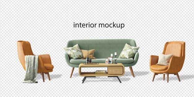 Download Premium Psd Isometric Chair 3d Render