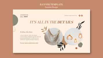 Free PSD interior design banner template