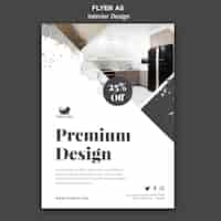 Free PSD interior design flyer template