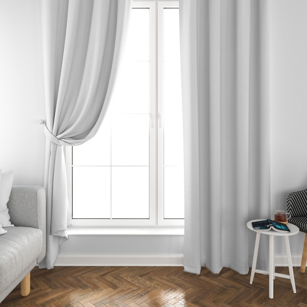 PSD gratuito interior design soggiorno