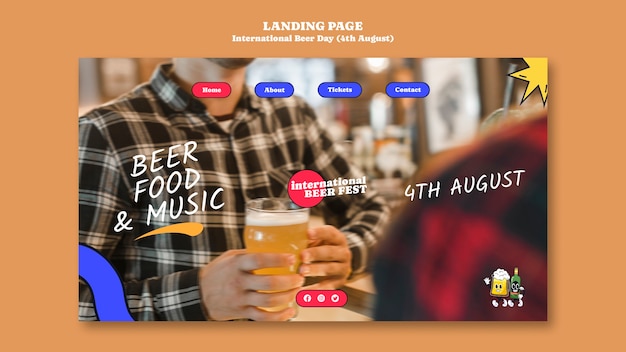 International beer day landing page