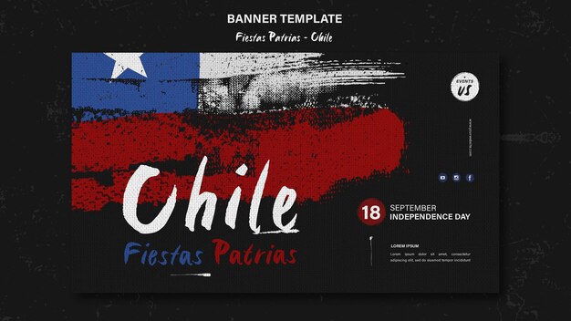 国際チリの日のバナーのテーマ