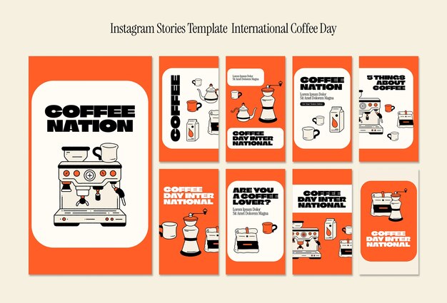 international coffee day instagram stories