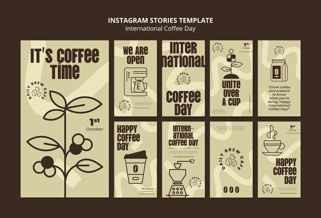 international coffee day instagram stories