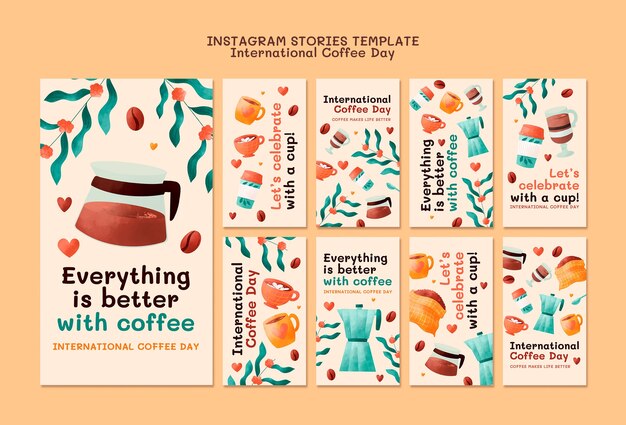 international coffee day instagram stories
