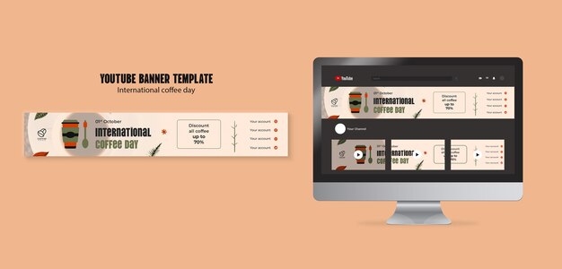 international coffee day template design