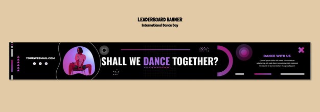 international dance day template design