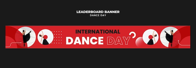 무료 PSD 국제 춤의 날 템플릿 디자인