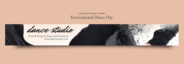 무료 PSD 국제 춤의 날 템플릿 디자인