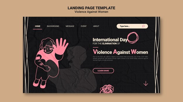 女性に対する暴力撤廃の国際デーウェブテンプレート