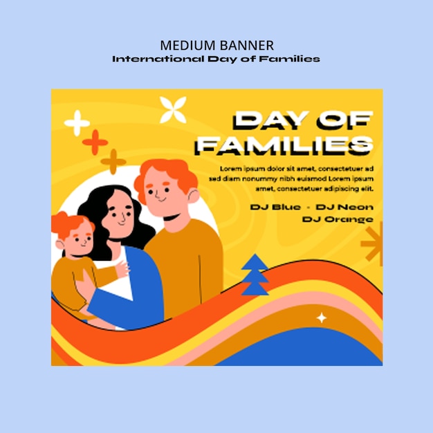 international day of families banner template