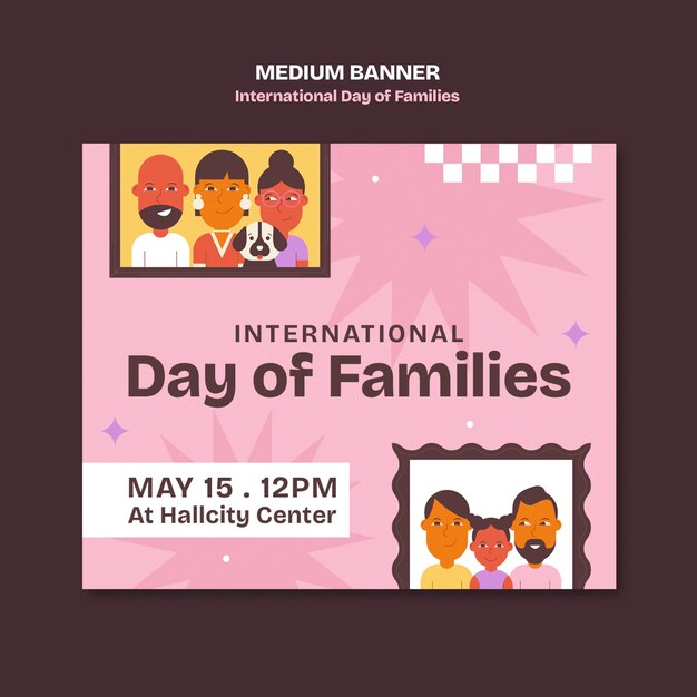 international day of families banner template