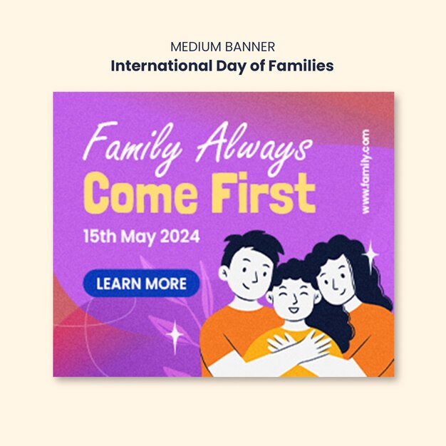international day of families banner template