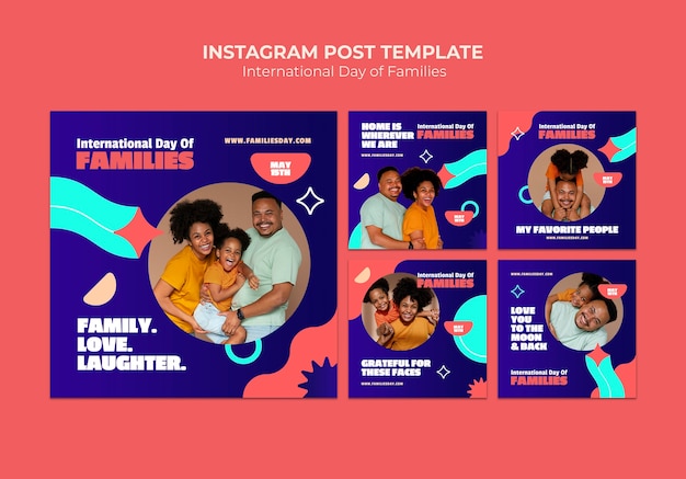 International day of families template design