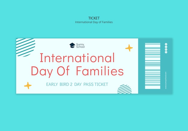 International day of families template design