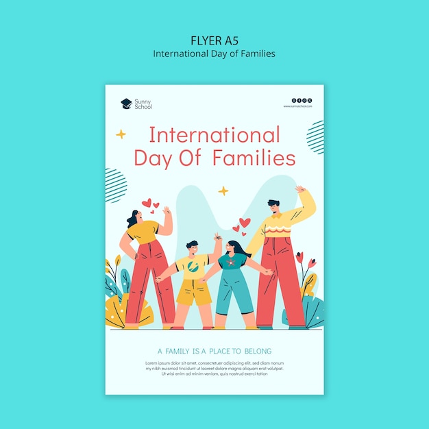 International day of families template design