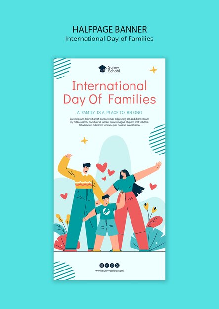 international day of families template design