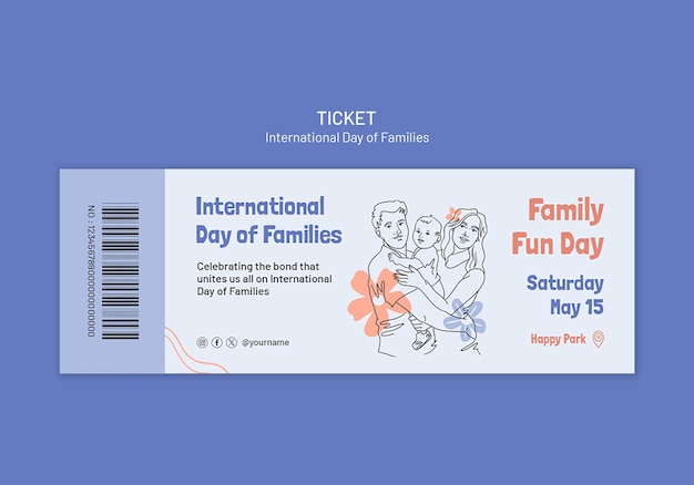 International day of families  template design