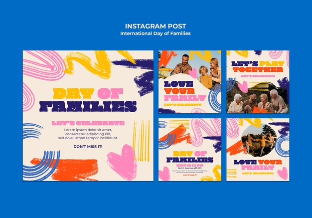 International day of families template design