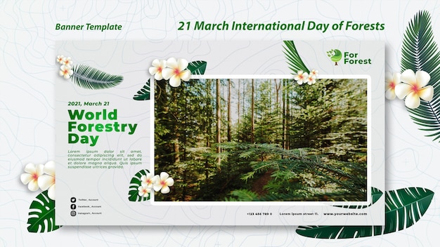 International day of forests banner