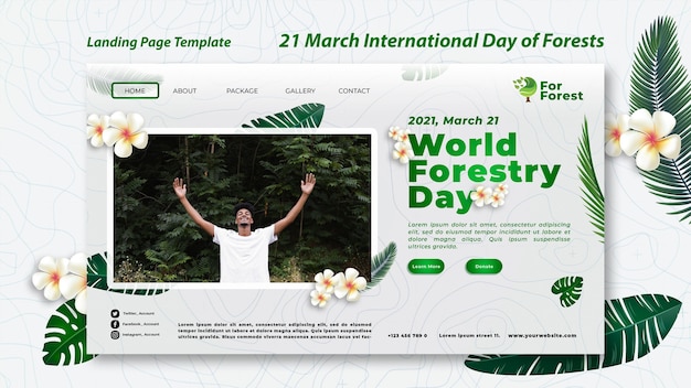 International day of forests landing page