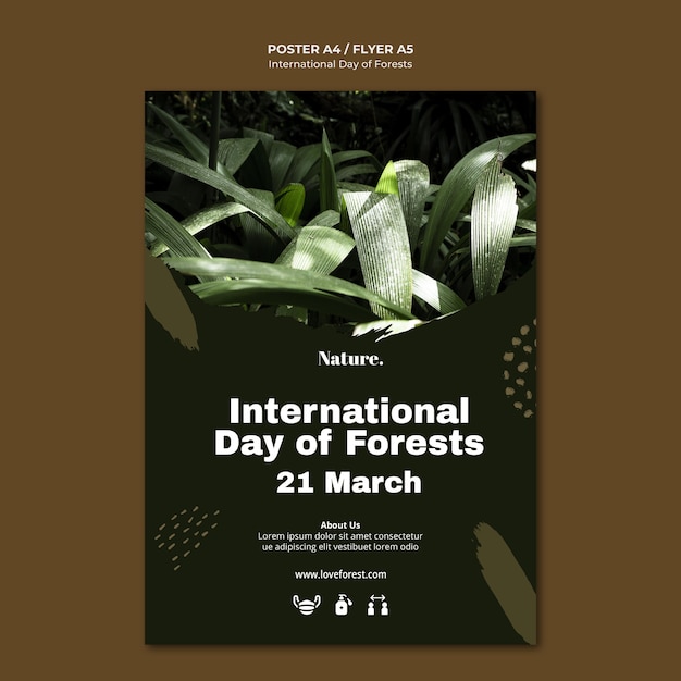 Free PSD international day of forests poster