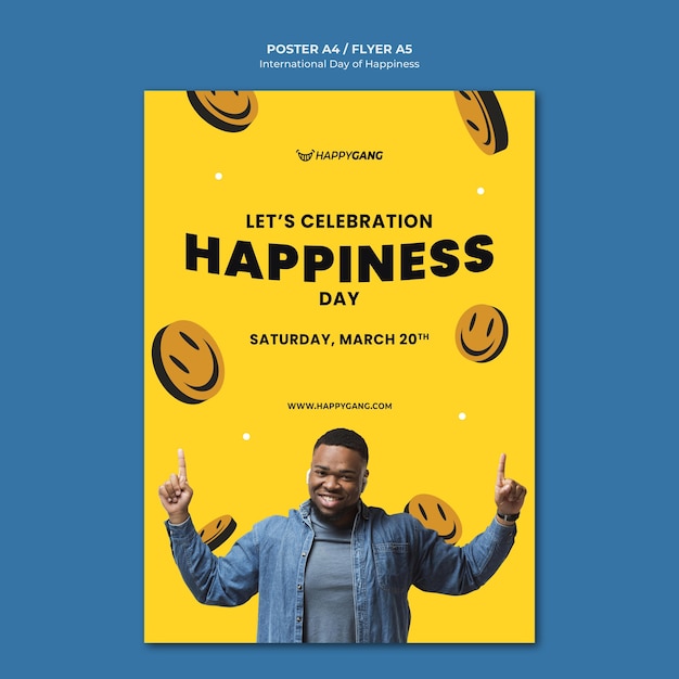 International day of happiness poster