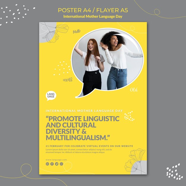 International mother language day poster