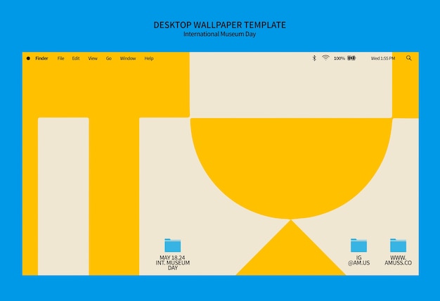 international museum day template design