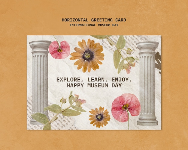 Free PSD international museum day template design