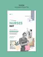 Free PSD international nurses day template