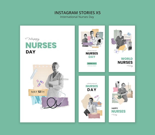 International nurses day template