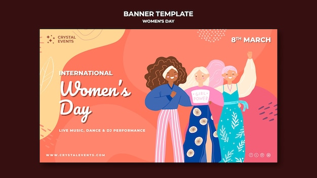 International women day banner