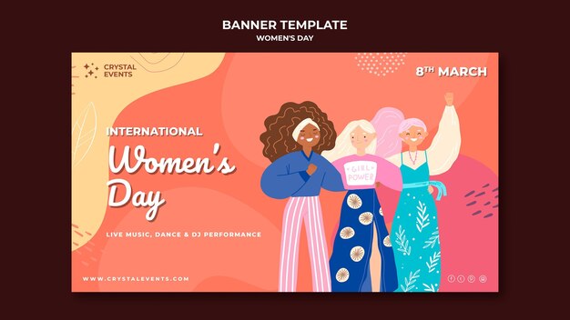 International women day banner