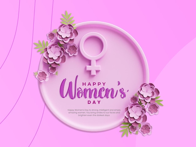 International women's day social media post template