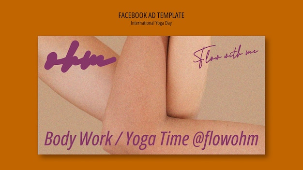 Free PSD international yoga day facebook template