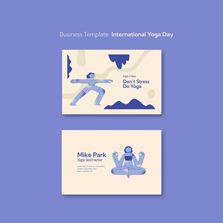 Free PSD international yoga day template design