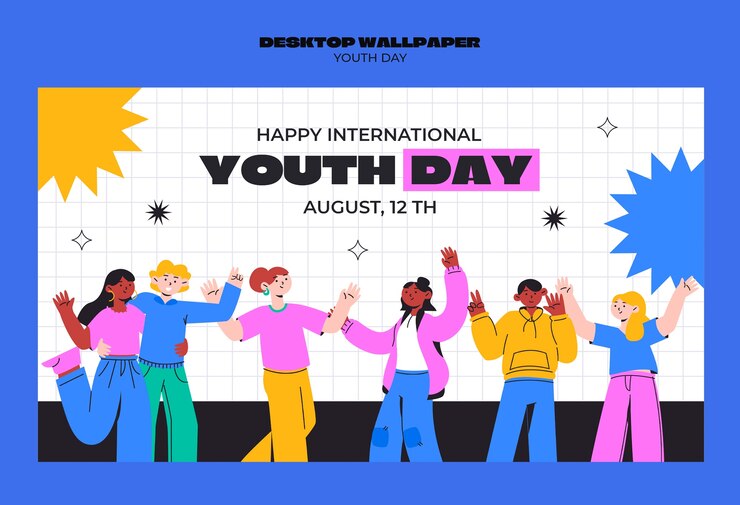 Free PSD international youth day celebration template