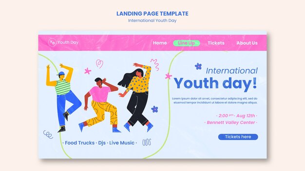 international youth day landing page