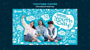 Free PSD international youth day youtube cover