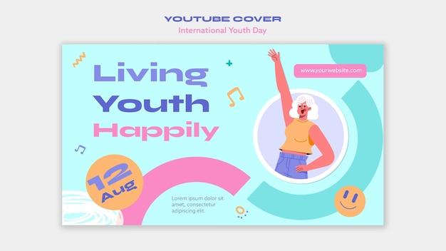 Free PSD international youth day youtube cover