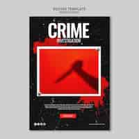 Free PSD investigation poster template