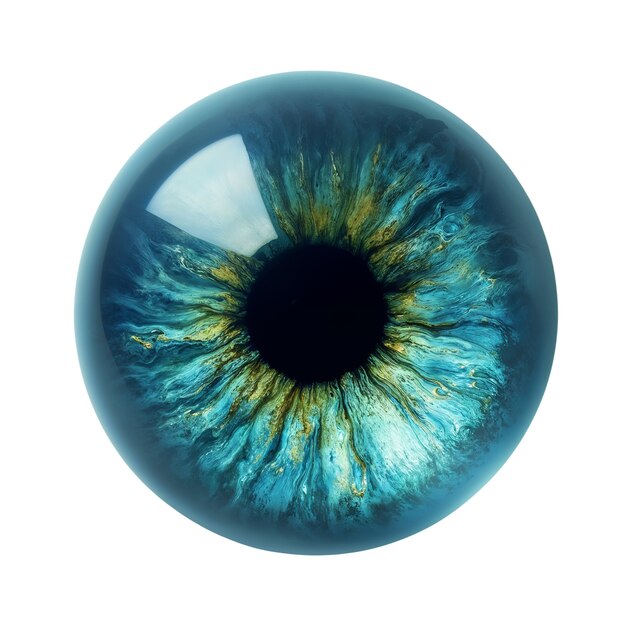 iris of eye isolated