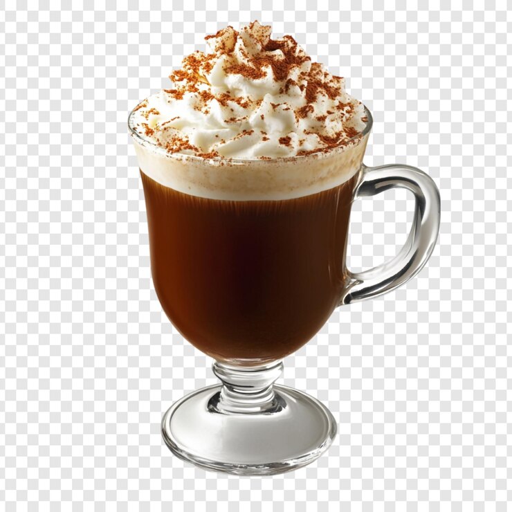Free PSD irish coffee delight indulge in the rich aroma and creamy texture of this classic beverage