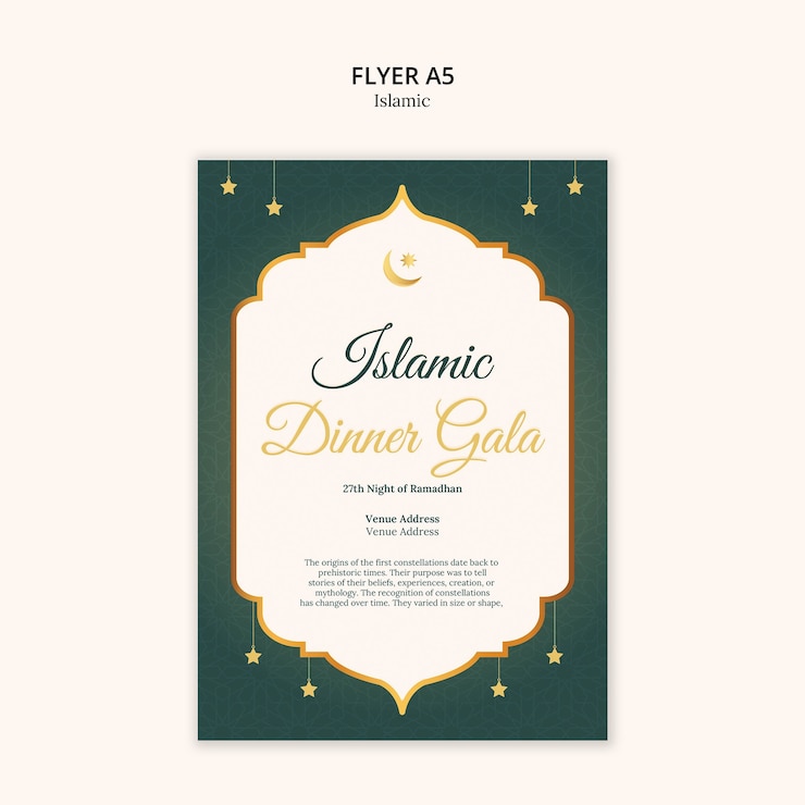 Free PSD islamic fest celebration template