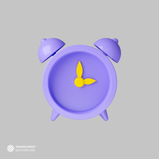 Isolated 3d alarm clock icon